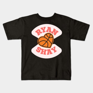 Ryan Shay Basketball Heart - The Right Move Kids T-Shirt